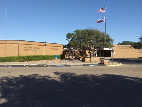 Picture of The Cogney Clinic that is located next to W.J. Mangold Memorial Hospital.